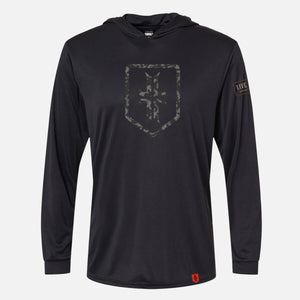 Hooded WPS Sun Shield - Black / Black Multicam