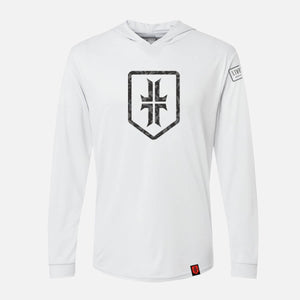Hooded WPS Sun Shield - White / Black Multicam