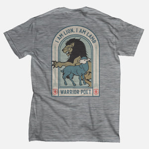 Lion & Lamb T-shirt - Heather Grey