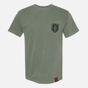 WPS Pocket Tee - Moss/Black