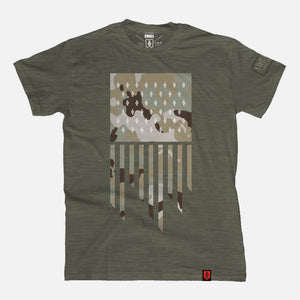 Flag T-Shirt - Green / Multicam